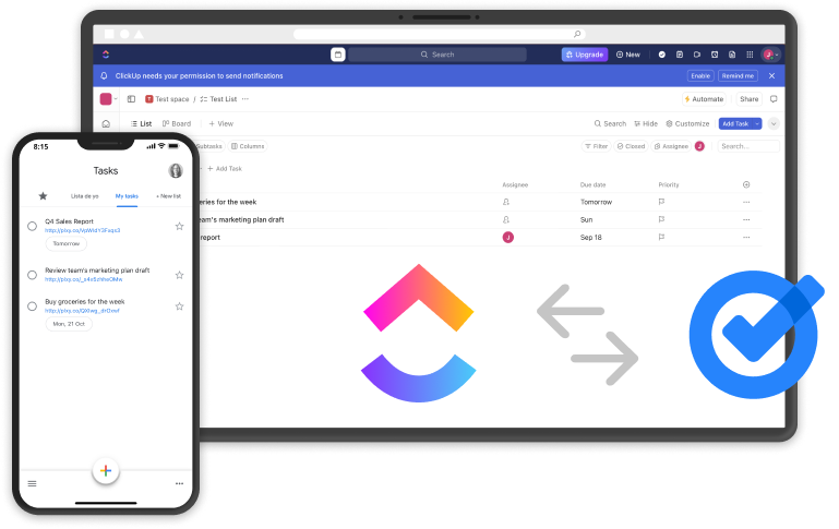 clickup & google-tasks