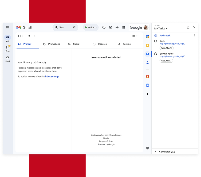 Gmail Sidebar Integration