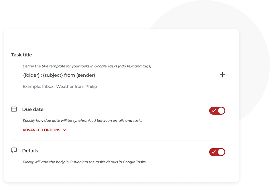 Customizable Task Creation