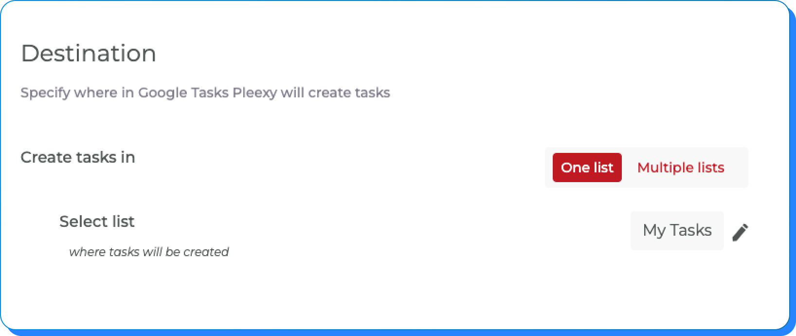 Organize tasks in Google Task lists