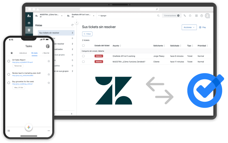 zendesk & google-tasks