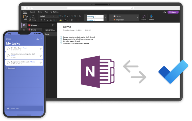 onenote & mstodo