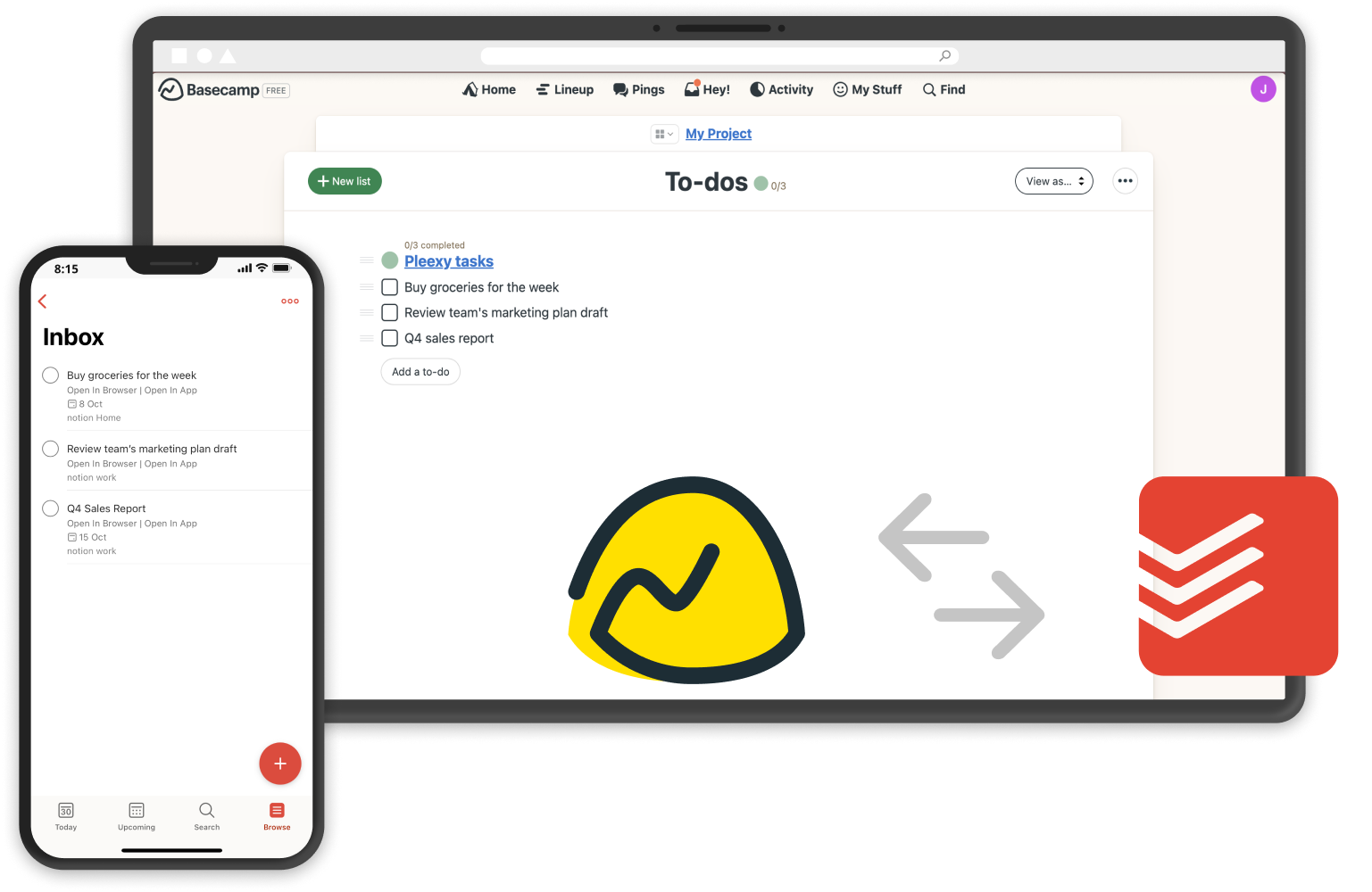 basecamp & todoist