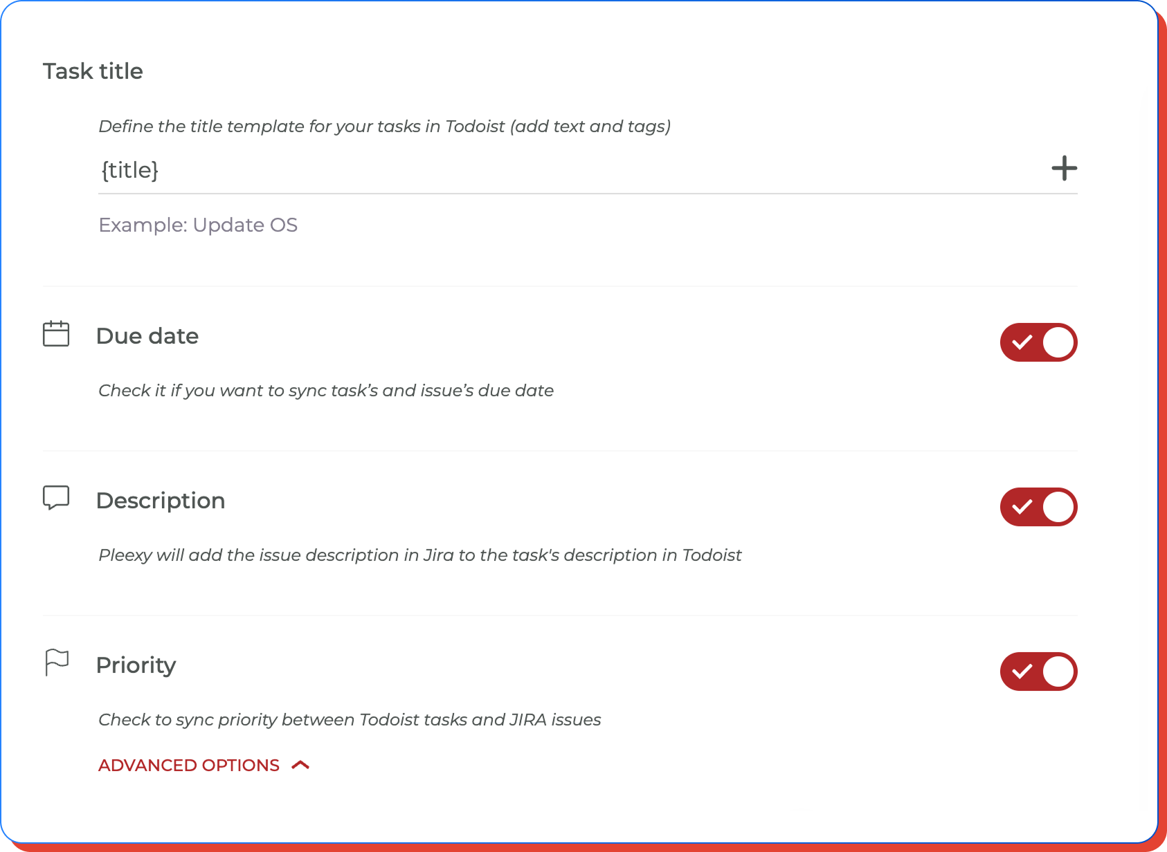 Customize Todoist task creation