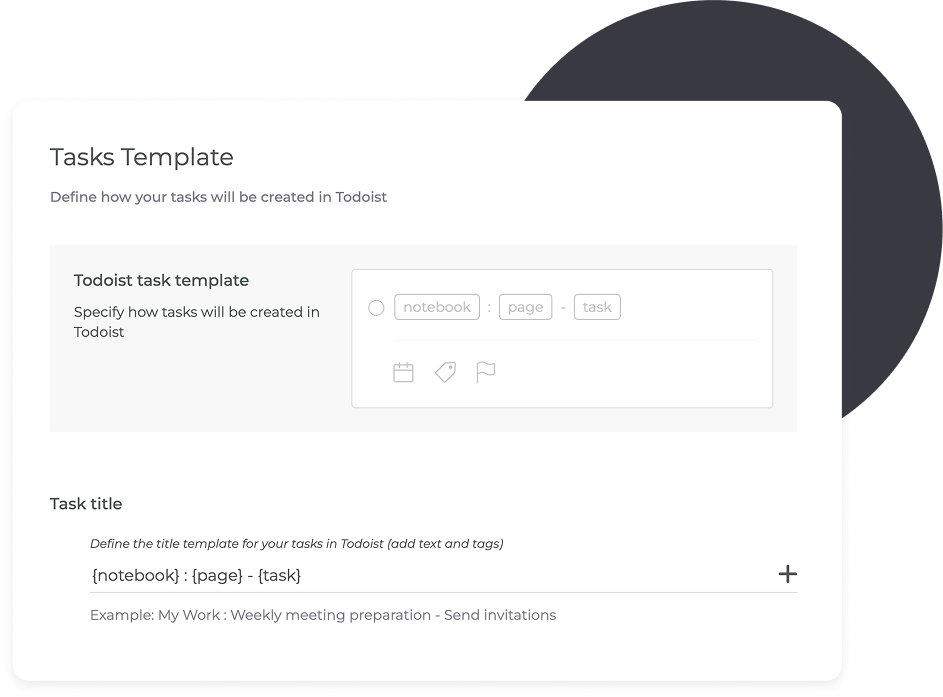 Customize how Pleexy creates your tasks in Todoist